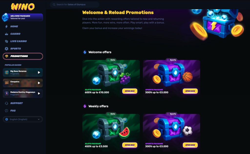 casino not on Gamstop bonuses and promotions